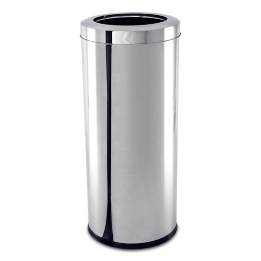 Lixeira Com Aro Inox 28 Litros Brinox 25x60 cm - Imagem principal - 8dcb23a1-5b1e-4a84-b395-bc4f1ef21f94