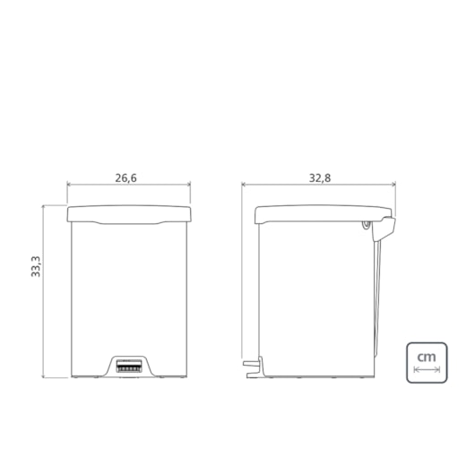 Lixeira com Pedal New em aço inox com Acabamento Polido 12 L Tramontina - Imagem principal - 8c329ebb-d768-4841-8815-b518ac78dcc9