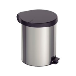 Lixeira com Pedal New em aço inox com Acabamento Polido 12 L Tramontina