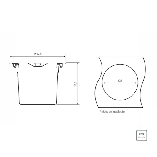 Lixeira De Embutir Clean Inox Tramontina 5L - Imagem principal - d9b898ce-b99c-4642-9e75-84763ebb821e