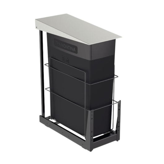Lixeira Deslizante Para Móvel Slide Tramontina 45L - Imagem principal - 6106e795-2849-42cf-ae78-5b2ab5a744db