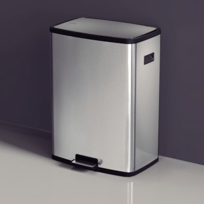 Lixeira em Aço Inox com Balde Removível e Pedal Octos Tramontina 45L
