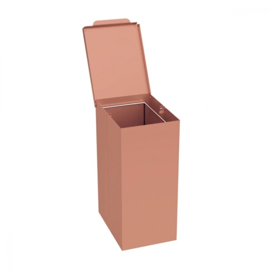 Lixeira Em Aço Inox Slim Stotch Brite Rose Matte Tramontina 5,5L - Imagem principal - 3d554123-94d8-456d-bcff-1546ec6ec15c