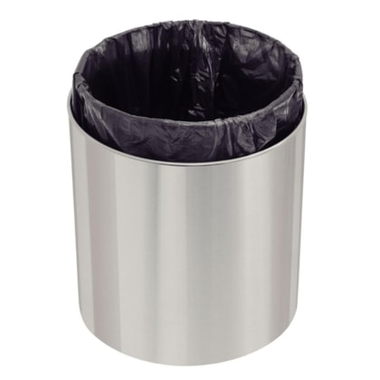 Lixeira Em Inox Útil 5l Com Tampa Inox Acetinado Tramontina