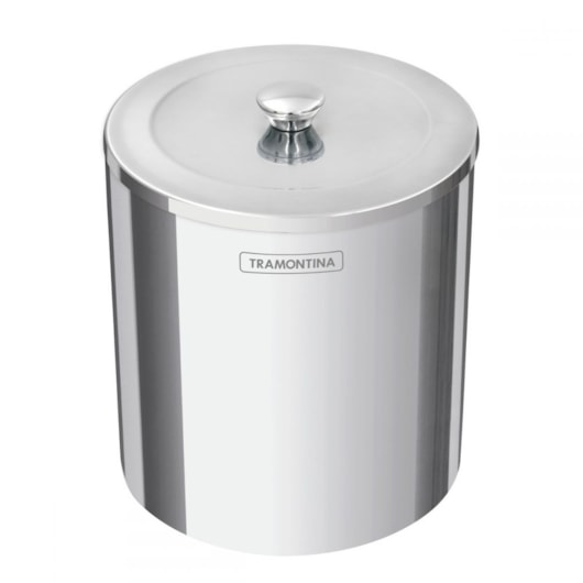 Lixeira Em Inox Útil 5l Com Tampa Inox Polido Tramontina - Imagem principal - bf9fa4cd-f82b-49ca-95c1-a5fd48d37005