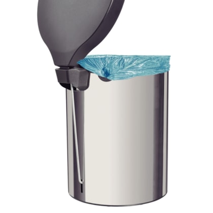 Lixeira Inox com Pedal New com Acabamento Polido 20 L Tramontina