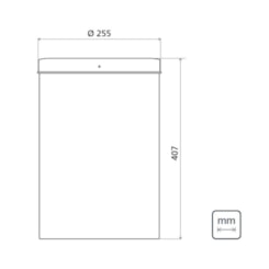 Lixeira Inox Swing com Acabamento Scotch Brite e Tampa Basculante 20 L Tramontina