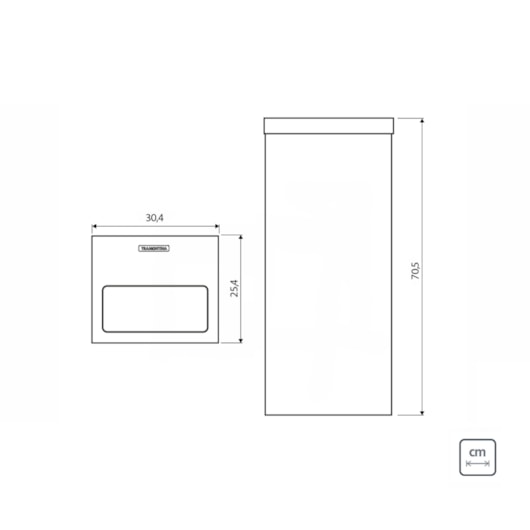 Lixeira Inox Tramontina Square com Acabamento Scotch Brite 50 L - Imagem principal - 485e44a4-5438-4b5d-a368-17529ffa6035