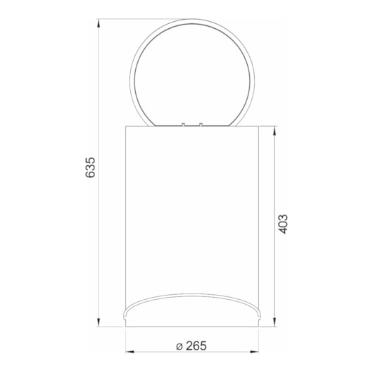 Lixeira Multiuso Redonda Com Pedal Branca 5 Litros Ghelplus - Imagem principal - 56358eb0-8267-4efe-a6a2-5ba122907a13