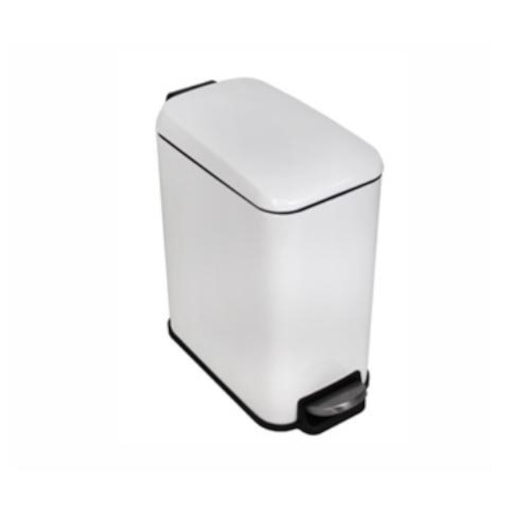 Lixeira Retangular Com Pedal Branco 5 Litros Ghelplus - Imagem principal - 71f6f9e9-2985-4e49-88b0-463c363bfa9b