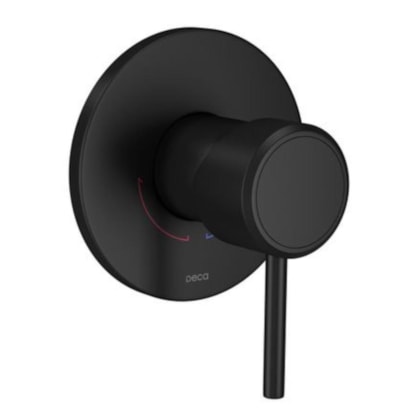 Loes Acabamento Monocomando Para Chuveiro DecaYou Black Matte Deca