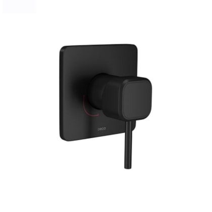 Loes Acabamento Monocomando Para Chuveiro Quadrado You Black Matte Deca
