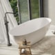 Loes Banheira de Piso Oval Velluto Branco Fosco 170cm - 8dc8ee90-8b0e-4f32-935a-6032498b980f