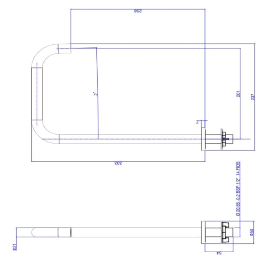 Loes Bica Para Lavatório De Mesa Quadrada M Decayou Brown Matte Deca - Imagem principal - ca9ead75-e59e-4825-aac7-dd60983e0b6f