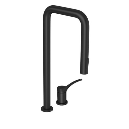 Loes Bica Reta Para Monocomando de Mesa para Cozinha You Black Matte Deca - Imagem principal - 6b4dae0a-d93d-4283-853d-23c4a067fdf5