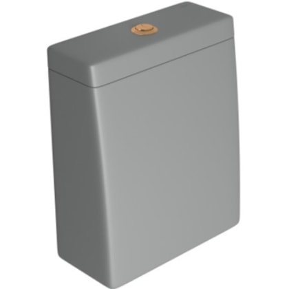 Loes Caixa Acoplada 3/6 Litros Cinza Fosco Red Gold Deca