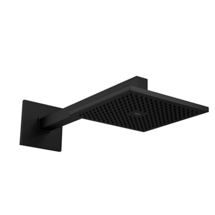 Loes Chuveiro De Parede Quadrado Acqua Plus 1992 Com Tubo Black Matte Deca