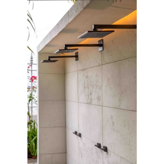 Loes Chuveiro De Parede Quadrado Acqua Plus 1992 Com Tubo Black Matte Deca - Imagem principal - c1a5f9bd-7769-4980-805d-b871c5416fe0