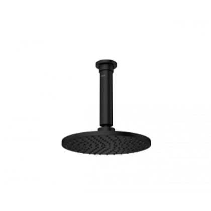Loes Chuveiro De Teto Redondo Acquamax Com Tubo Black Matte Deca