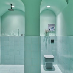Loes Chuveiro De Teto Redondo Acquamax Com Tubo Black Matte Deca