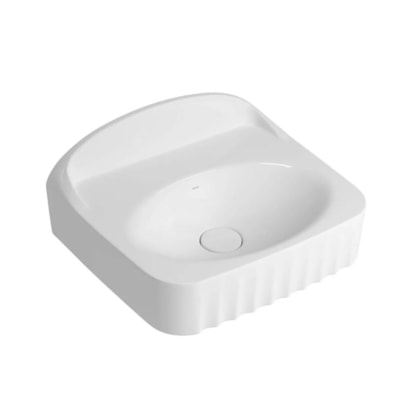 Loes Cuba De Apoio Suspensa Reta Com Mesa Perola Branco Deca