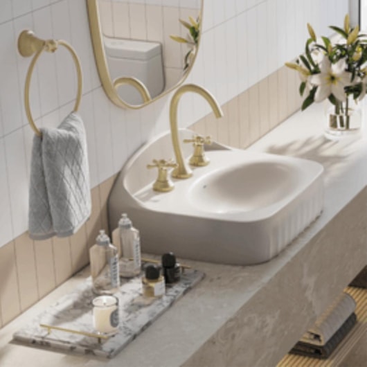 Loes Cuba De Apoio Suspensa Reta Com Mesa Perola Branco Deca - Imagem principal - cdc394a6-0b39-4bda-8f6b-21df83e0dae8