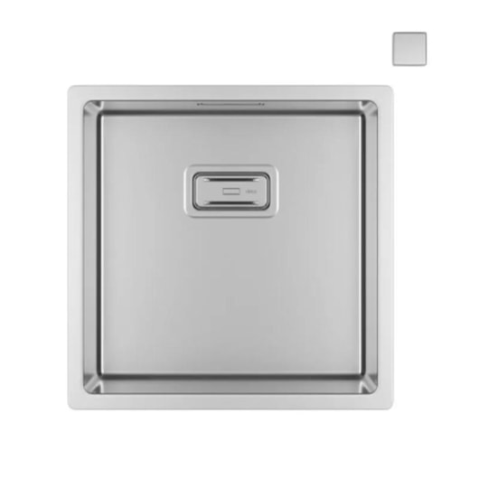 Loes Cuba De Cozinha Inox  Wish Com Válvula Deca 44x44x20cm - Imagem principal - 1fc05838-cbe7-4283-a696-c9cb3f3c07e4