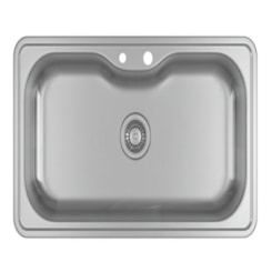 Loes Cuba De Cozinha Retangular Inox Com Deck Facile Deca 80x40cm