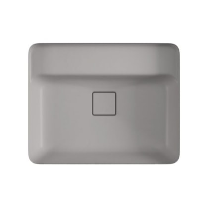 Loes Cuba De Embutir Retangular Com Mesa Soft Antracite Deca 50x40cm