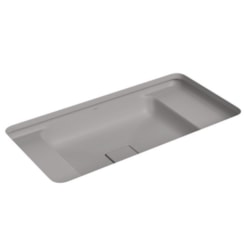 Loes Cuba De Embutir Retangular Com Mesa Soft Antracite Deca 60x30cm