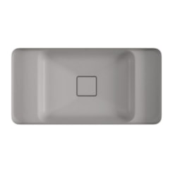 Loes Cuba De Embutir Retangular Com Mesa Soft Antracite Deca 60x30cm