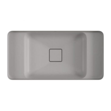 Loes Cuba De Embutir Retangular Com Mesa Soft Antracite Deca 60x30cm