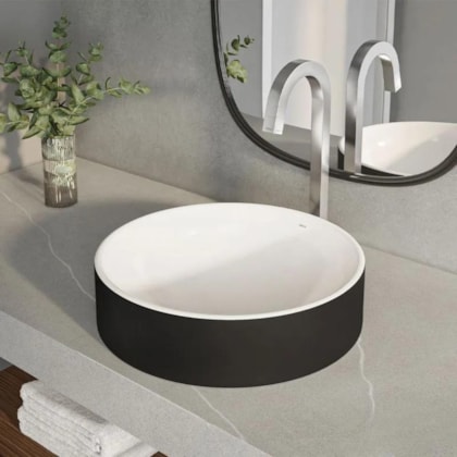 Loes Cuba De Sobrepor Bicolor L1050 Ébano Fosco E Branco Deca