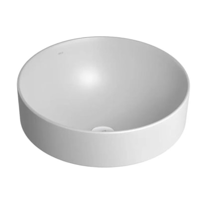 Loes Cuba De Sobrepor Redonda 40cm Branco Fosco Deca