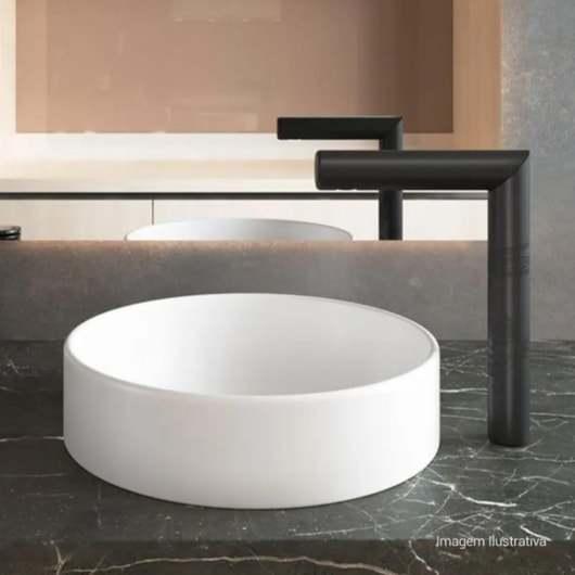 Loes Cuba De Sobrepor Redonda 40cm Branco Fosco Deca - Imagem principal - 3d21d713-b4a2-4297-81ef-fccbb12634c9