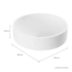 Loes Cuba De Sobrepor Redonda 40cm Branco Fosco Deca - f722ad5c-9c5c-4a42-819e-8123c0c89d77