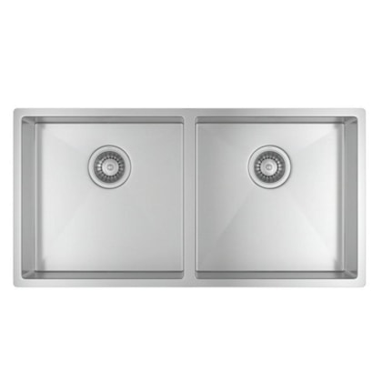 Loes Cuba Dupla Retangular Inox Suprema Deca 80X40cm