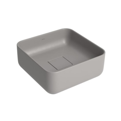 Loes Cuba Quadrada De Apoio Cinza Antracite Deca 30cm