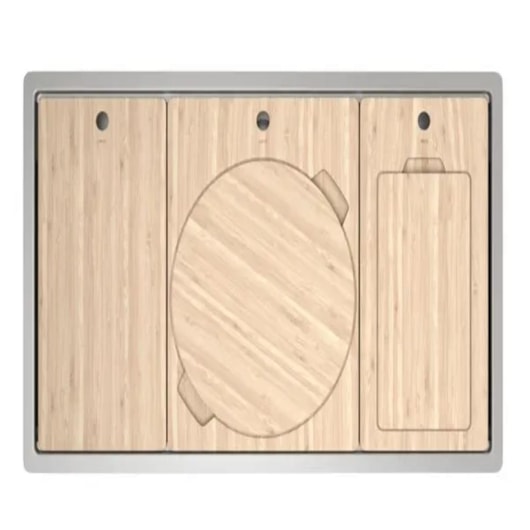 Loes Cuba Retangular Em Inox Para Cozinha Funstation Deca Wish 90X50cm - Imagem principal - 0384dc87-79d2-43ee-845d-99fa211cf813