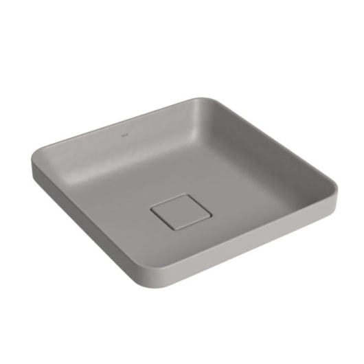 Loes Cuba Sobrepor Quadrada Cinza Antracite Deca 40cm - Imagem principal - f890f58c-3fa7-4706-bb08-2eea23468845