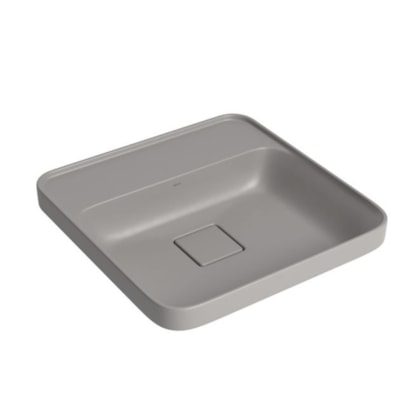 Loes Cuba Sobrepor Quadrada Com Mesa 40cm Cinza Antracite Deca
