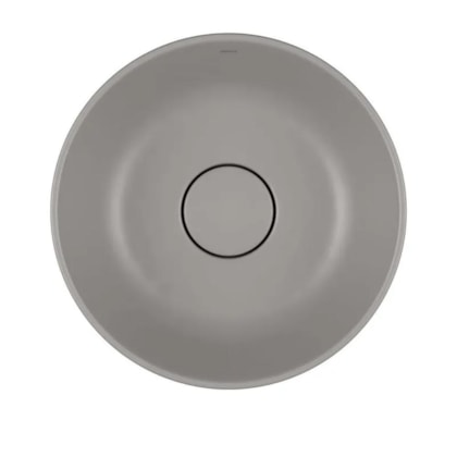 Loes Cuba Sobrepor Redonda Cinza Antracite Deca 30cm