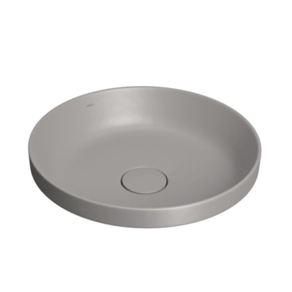 Loes Cuba Sobrepor Redonda Cinza Antracite Deca 40cm