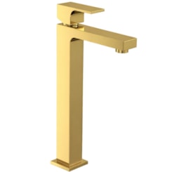 Loes Lavatório De Mesa Monocomando Unic Bica Alta Gold Deca