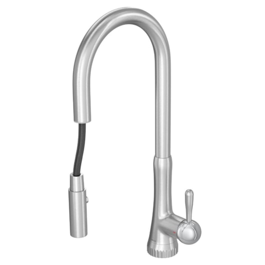 Loes Misturador Monocomando De Mesa Para Cozinha Bica Móvel Perola Cromado Deca - Imagem principal - f9eee9bf-9fa1-45a0-b024-22779b8000c3