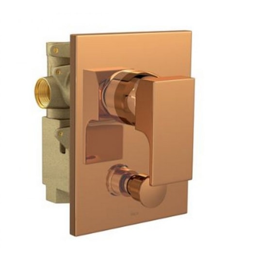 Loes Misturador Monocomando Para Chuveiro Com Desviador Para Banheira Unic Red Gold Deca - Imagem principal - 2d98a8c3-cb10-4feb-87f6-08b9cb4bd910
