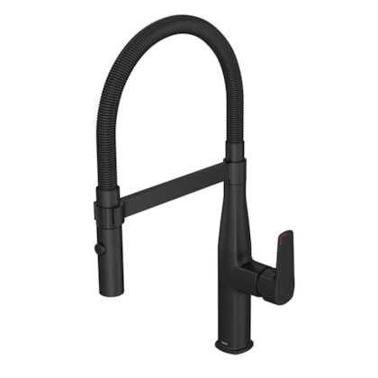 Loes Misturador Monocomando Para Cozinha Level Gourmet Black Matte Deca