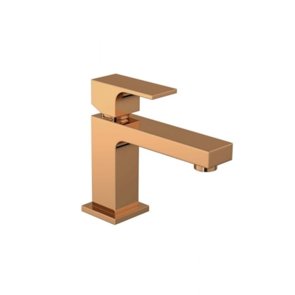 Loes Misturador Monocomando Para Lavatório De Mesa Bica Baixa Unic 2875 Red Gold Deca