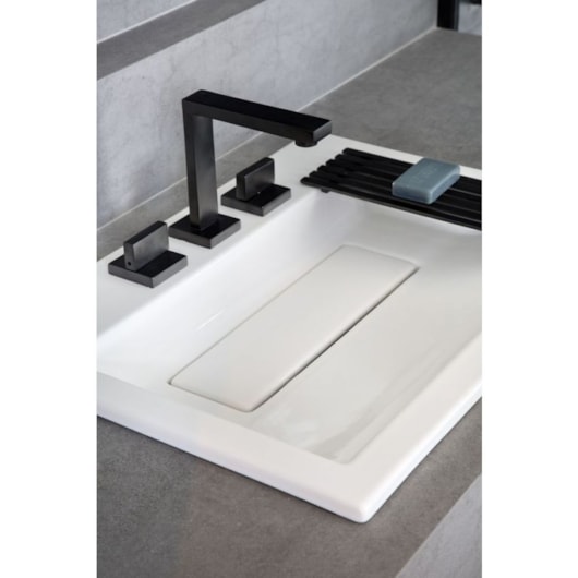 Loes Misturador Para Lavatório De Mesa Bica Alta Dream Black Matte Deca - Imagem principal - 49195f7a-5c55-48a5-bb91-afea782b89ac