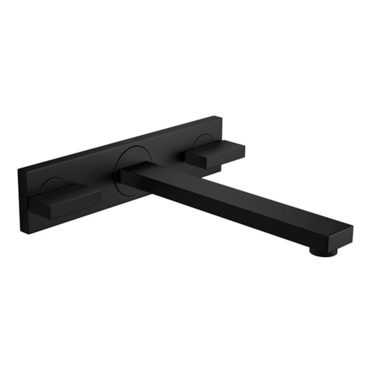 Loes Misturador Para Lavatório De Parede Dream 1878 Black Matte Deca - Imagem principal - 59079a74-d0a2-426d-8a70-729882dd25ed